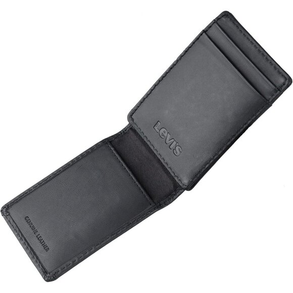 Levi's Men's RFID Slim Everyday Magnetic Front Pocket Card Case Wallet - Picture 7 of 10